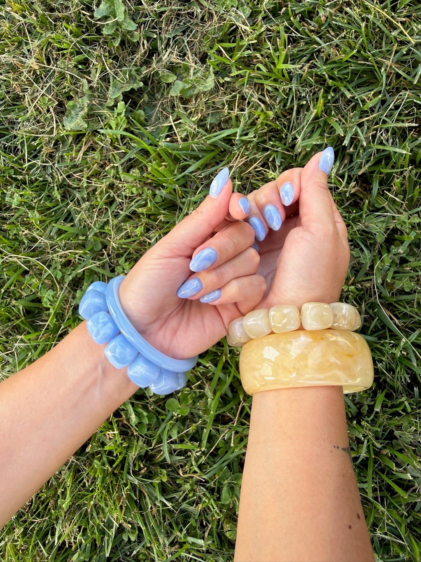 Bracelet perles blanc