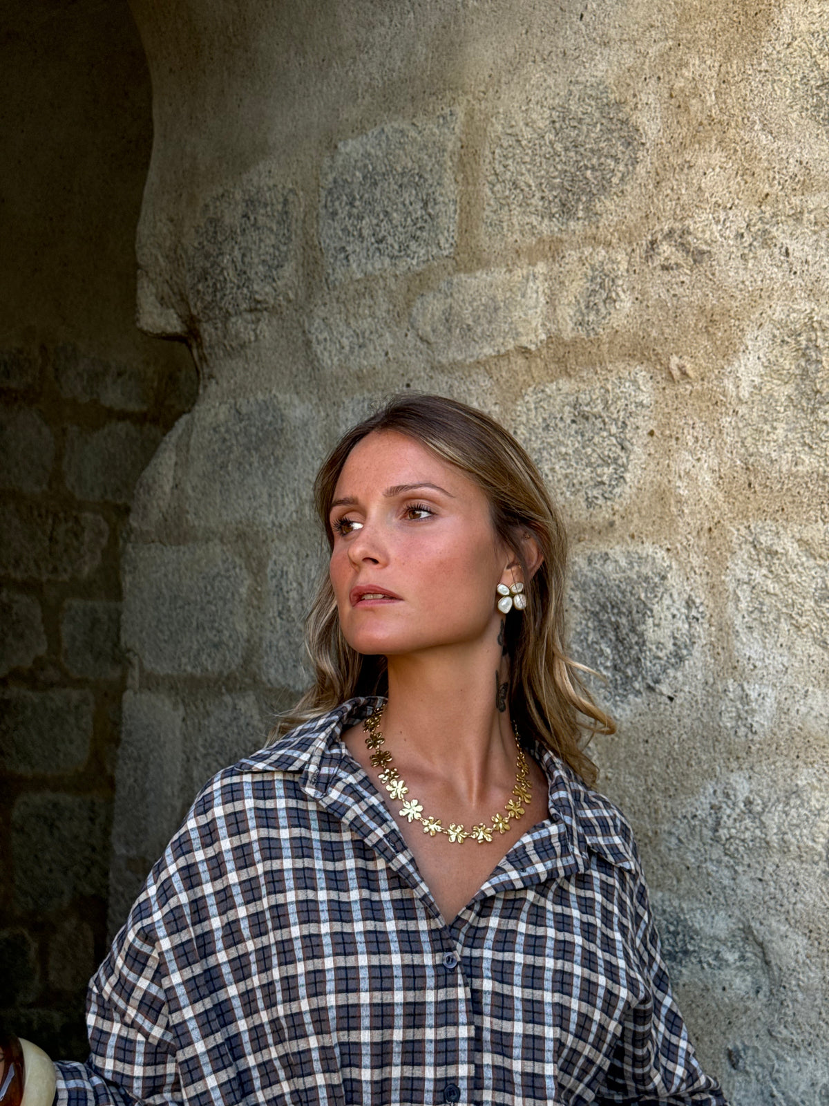 Collier fleurs
