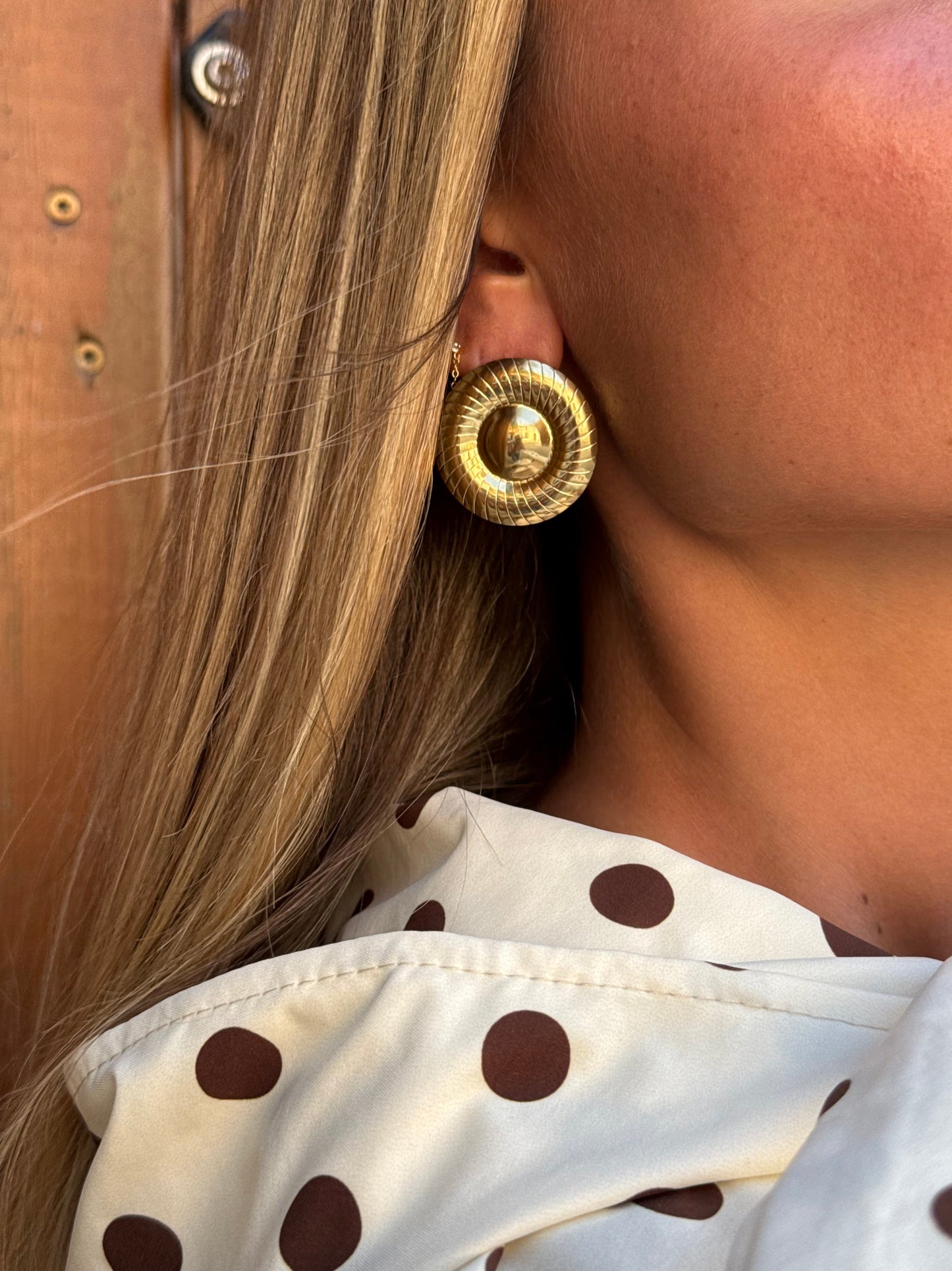 Boucles d’oreilles rondes
