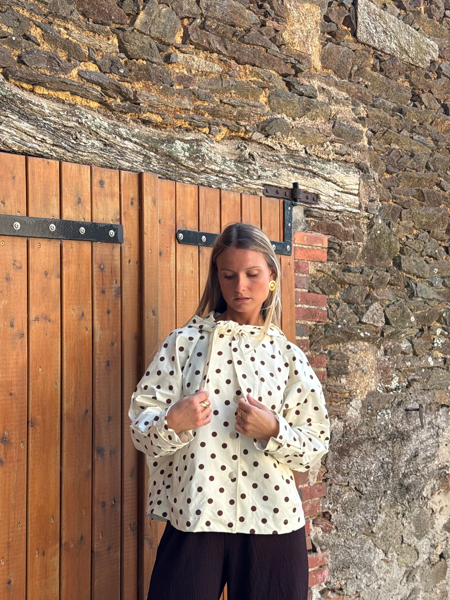 Veste à pois