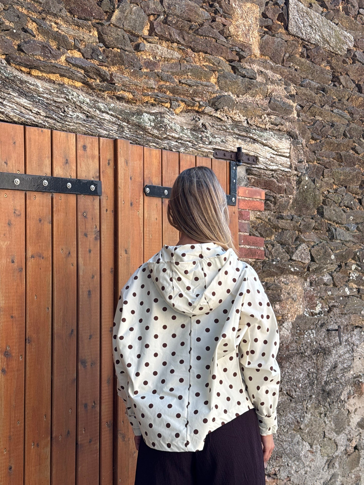 Veste à pois