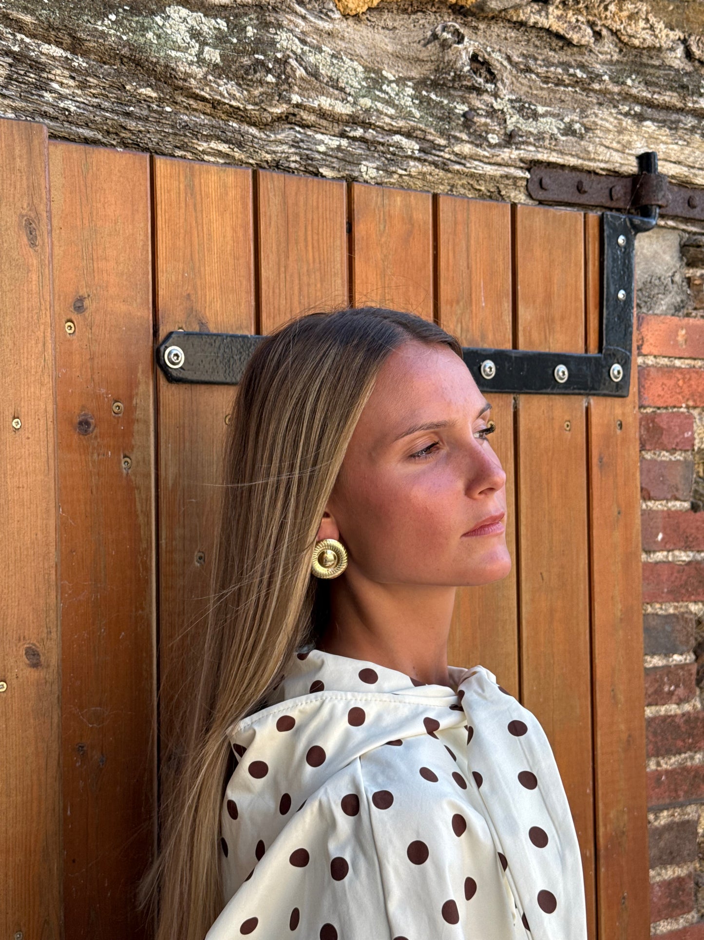 Boucles d’oreilles rondes
