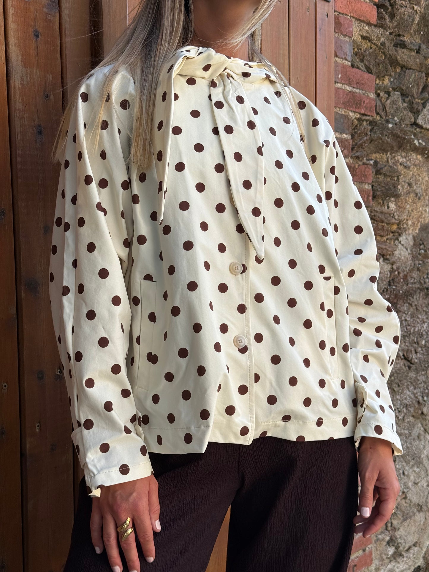 Veste à pois