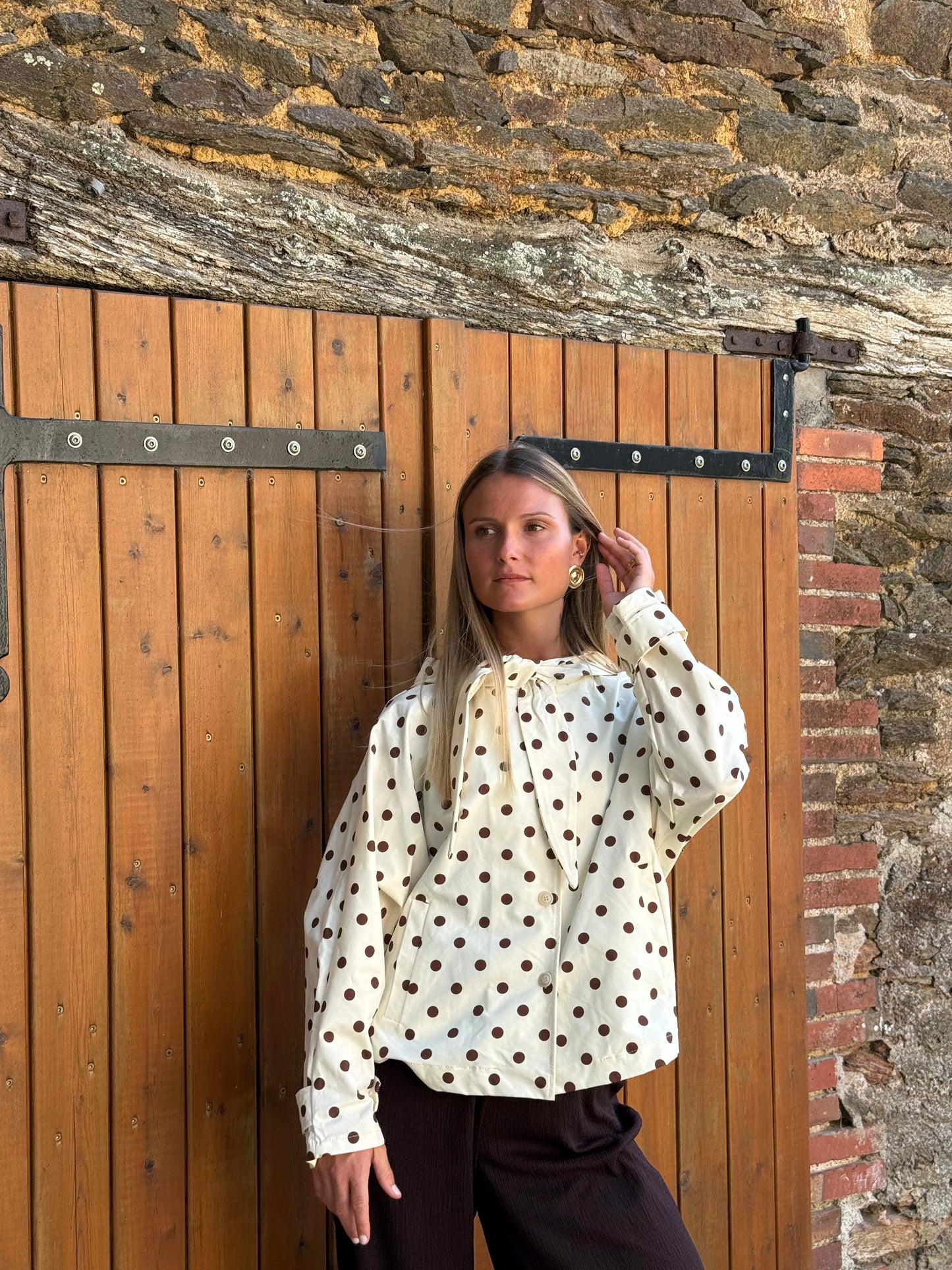 Veste à pois