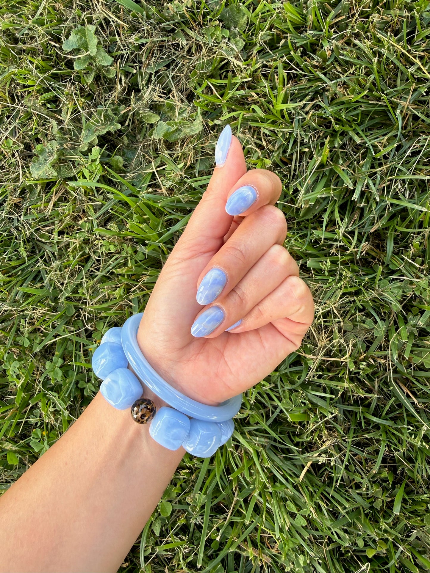 Bracelet perles bleu