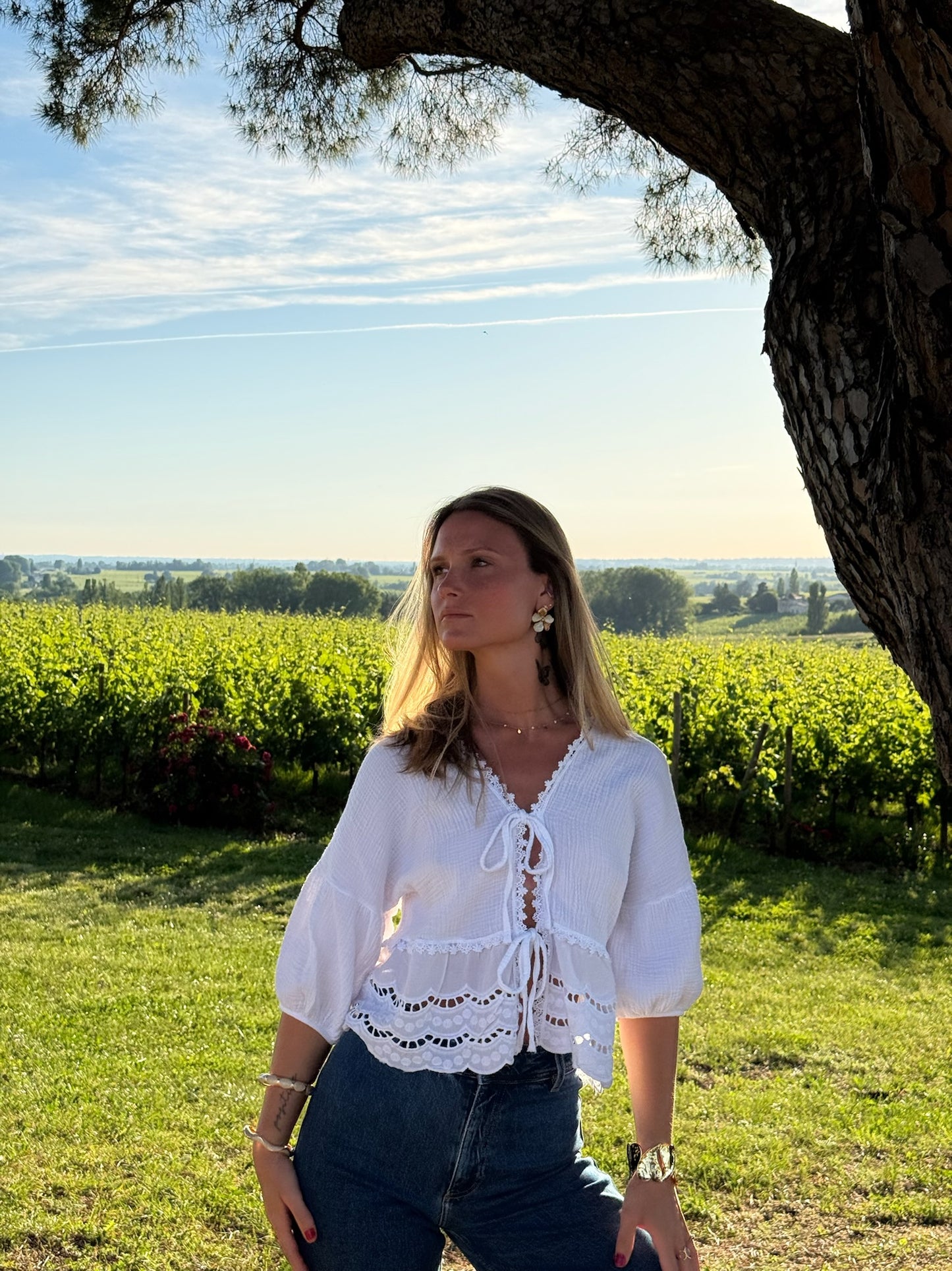 Blouse à nouer