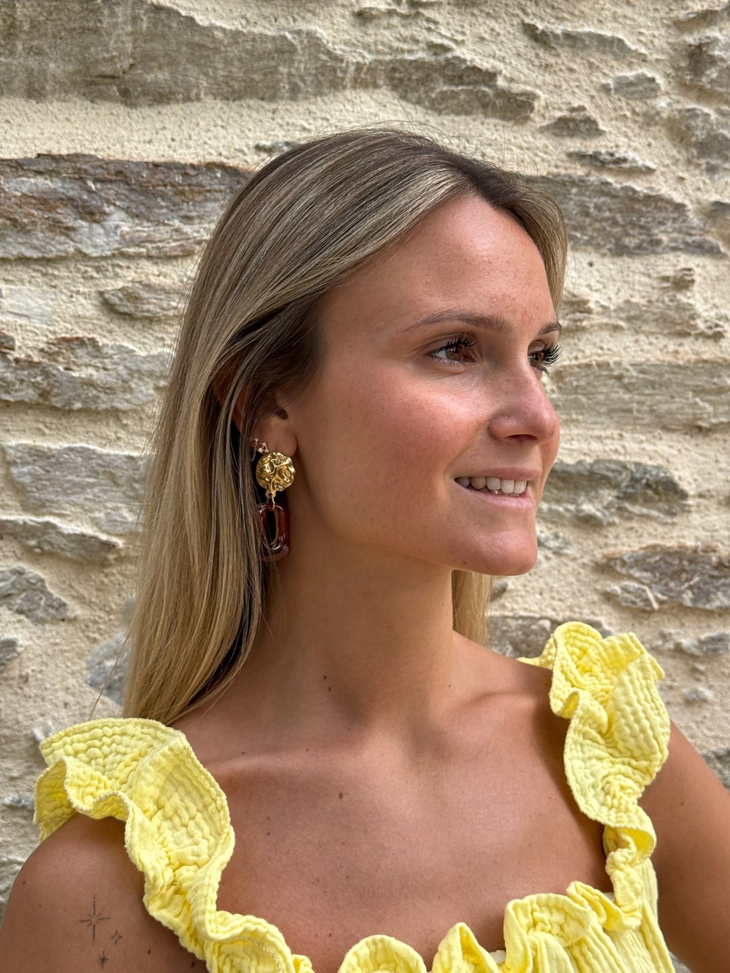 Boucles d'oreilles marron x Ailoa bijoux