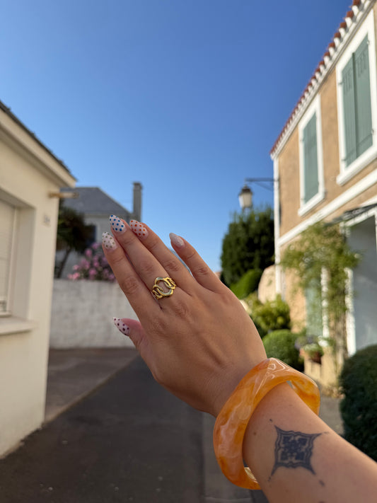 Jonc résine orangé