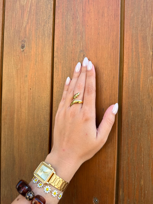 Bague serpentin