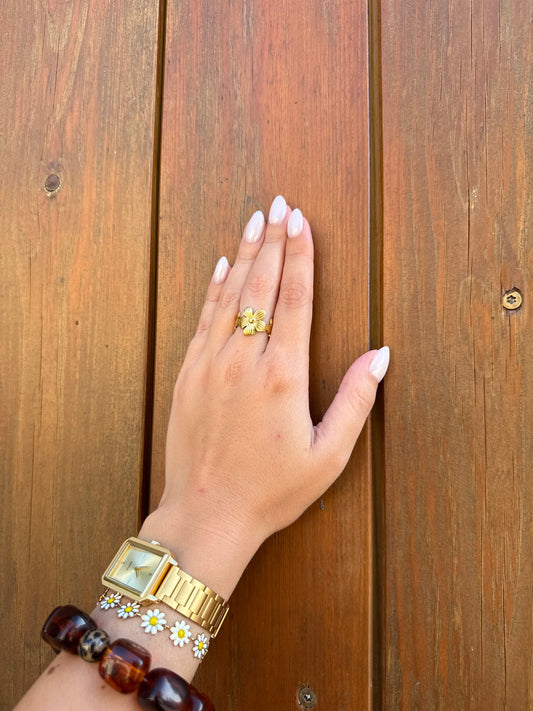 Bague florale